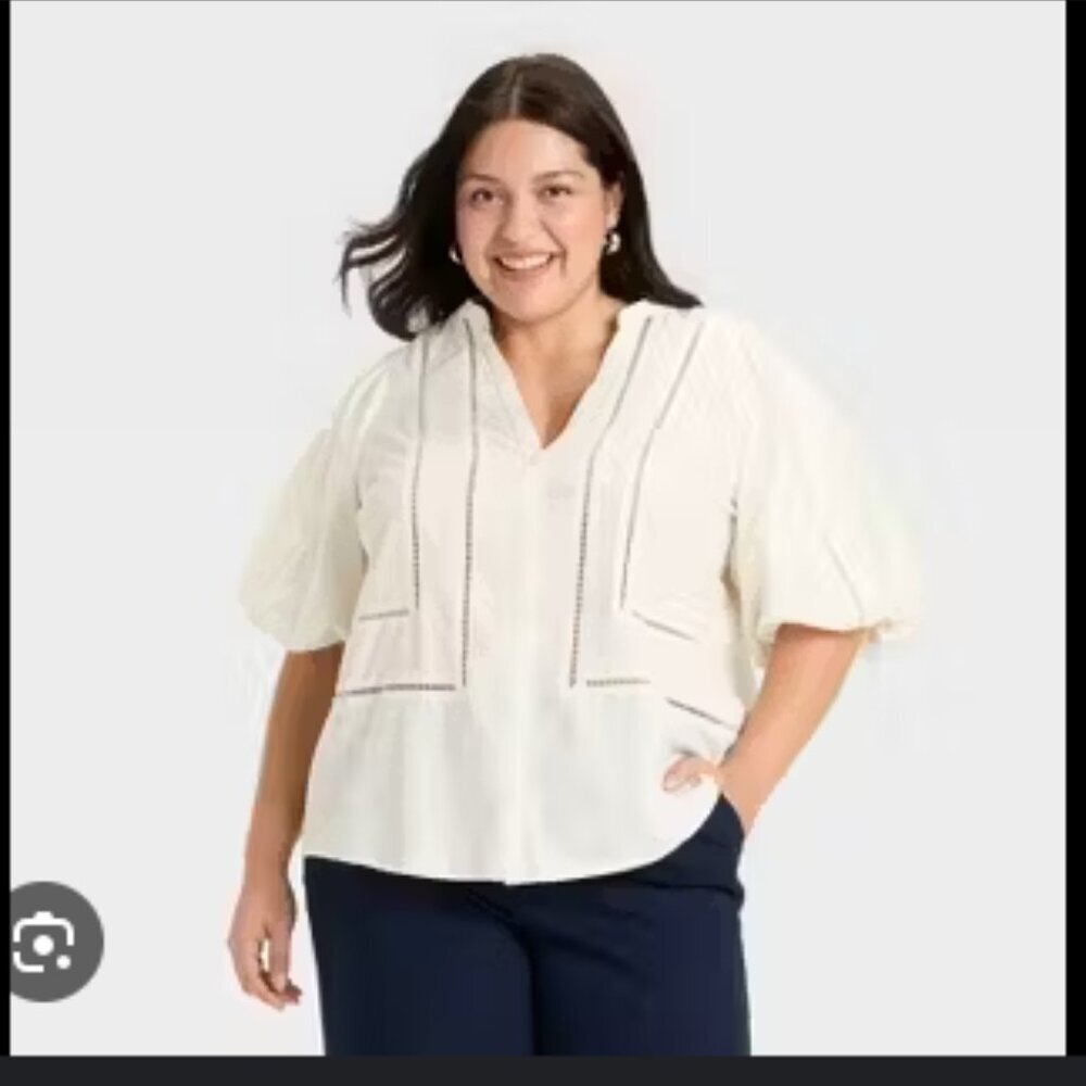 Ava & Viv Short Sleeve Blouse - NWT size 3X